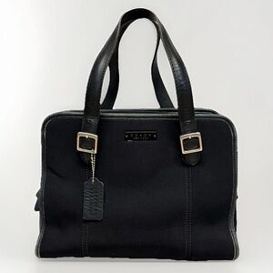 Coach 3-Compartment Black Satchel #5709
